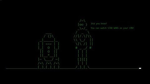 Star Wars on command promt windows 10