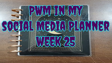 PWM in my Social Media Planner Week 25