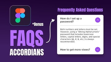 Interactive FAQ Accordians in Figma!