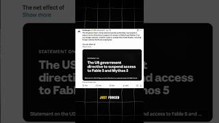 Anthropic shuts down Fable 5 & Mythos 5 over US government #Anthropic #AIcrackdown #AIsafety