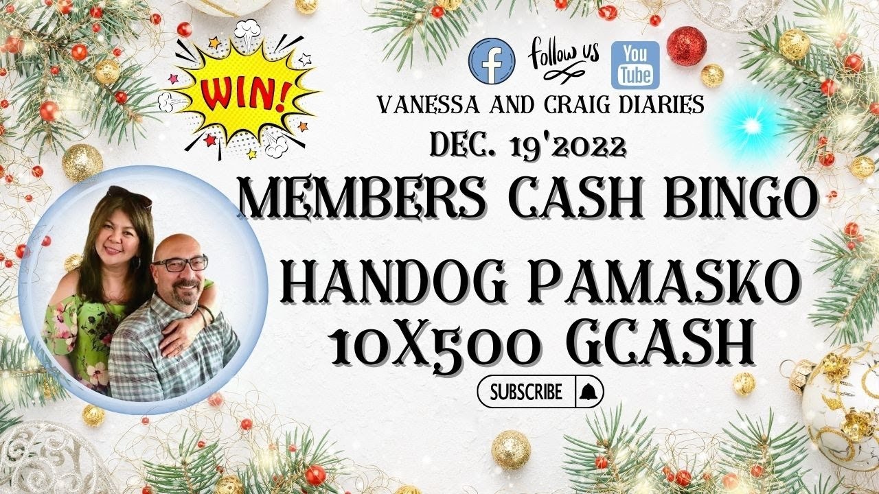 CASH BINGO WIN 500GCASH MEMBERS HANDOG PAMASKO YouTube