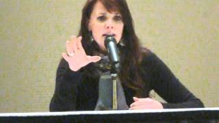 Amanda Tapping during the Sanctuary for Kids panel, Calgary Expo