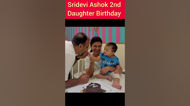 serial Actress Sridevi Ashok Daughter Birthday Celebration cute lovely Family #birthday #music