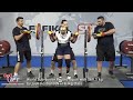 World Sub-Junior Record Squat with 160.5 kg by Juuli Kostian FIN in 63kg class