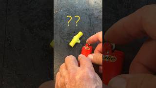 Will Empty Bic Ignite My Homemade Fire Starter #shorts