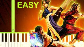 credits song street fighter movie easy piano tutorial