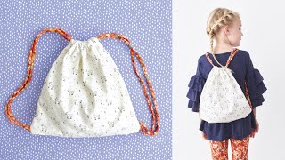 How to Sew a Drawstring Backpack