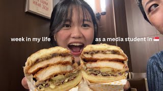a week in my life as a polytechnic student in singapore 🇸🇬| food invites, trying mcd’s new burger