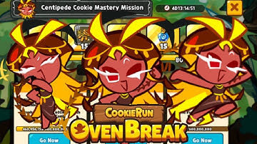 CENTIPEDE COOKIE MASTERY EVENT! (Cookie Run: OvenBreak)