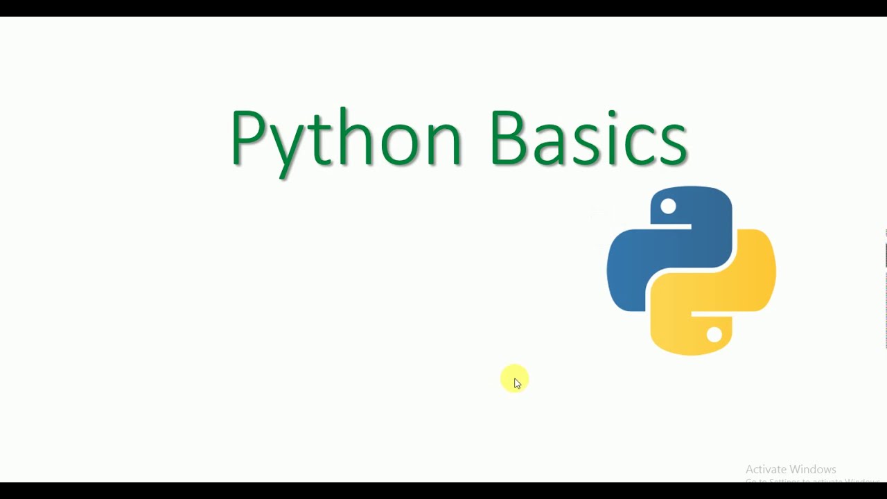 #1 PYTHON BASICS - Introduction / python Installation - YouTube