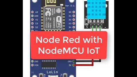 Simple NodeMCU Node Red for Industrial Iot platform