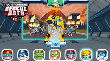 Transformers Rescue Bots: Disaster Dash Hero Run #201 | New BEGIN - BUMBLEBEE Mission!