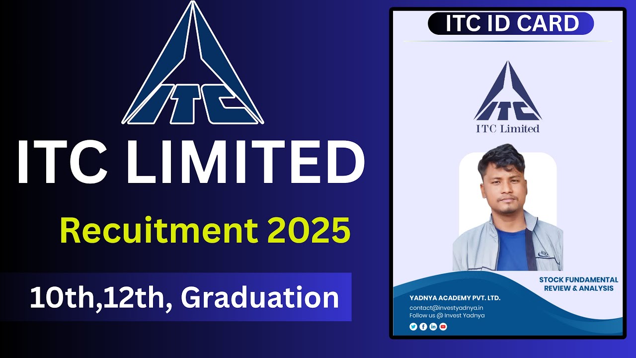 itc limited Recruitment 2025 | itc new recruitment | itc form fill-up ...