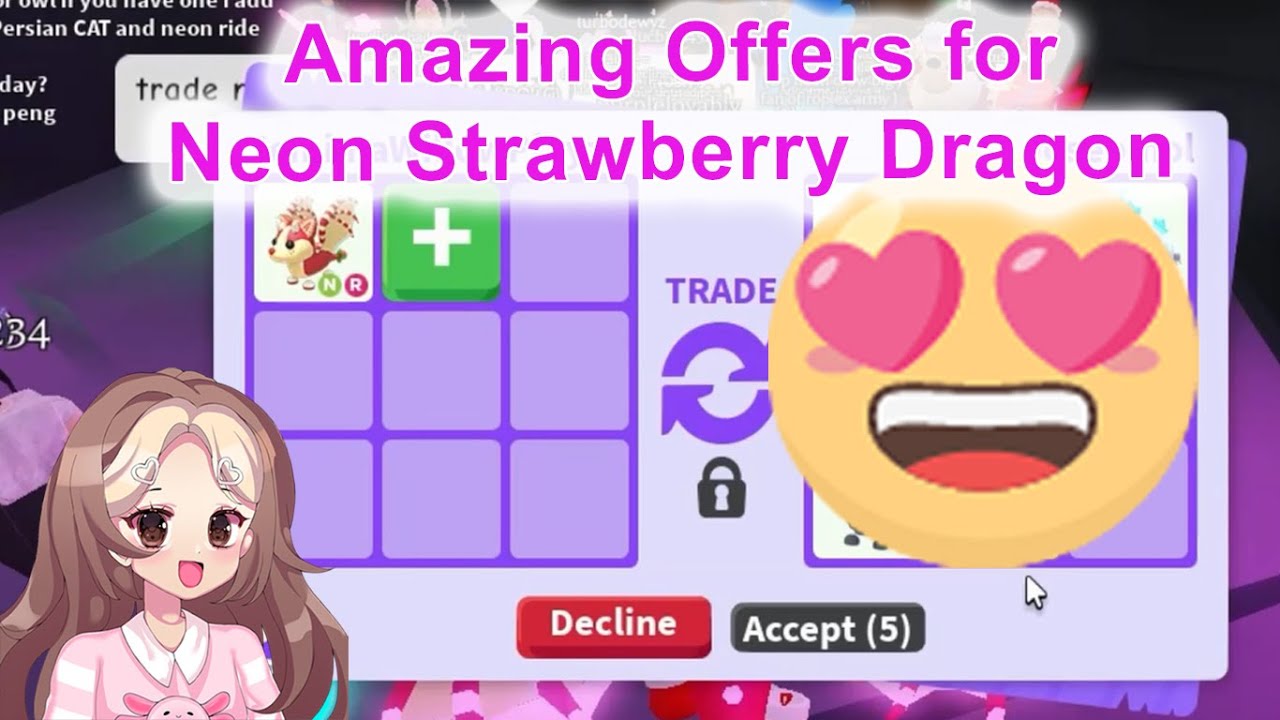Amazing Offers for Neon Strawberry Shortcake Bat Dragon in Adopt Me ...