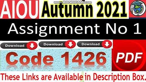 AIOU Code 1426 Solved Assignment No.1 Autumn 2021 | Subject: English Literature | Level: Bachelor/BA