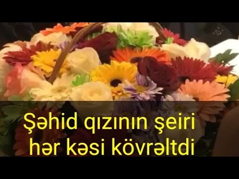 Şəhid qızının söylədiyi şeir