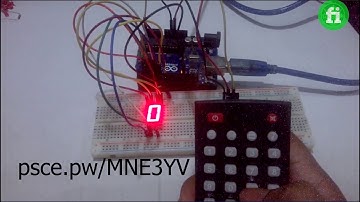 7 segment display control by ir remote