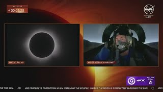 NASA flys jet through solar eclipse totality