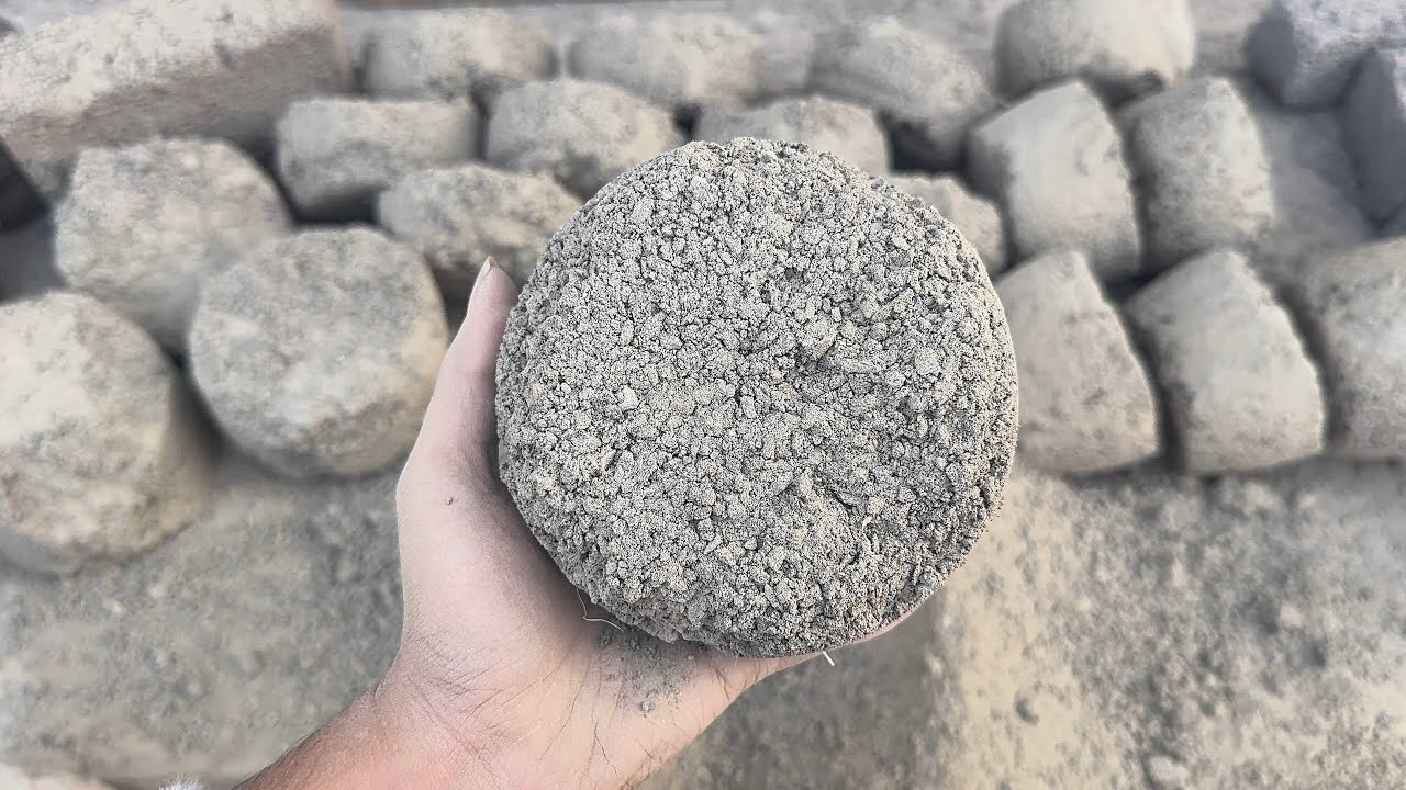 Ocean sand with grey concrete dry floor crumbling 🔥satisfying crumbling 🫶HBD @Muscan🥰