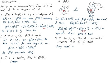 4.5 Homomorphisms continued