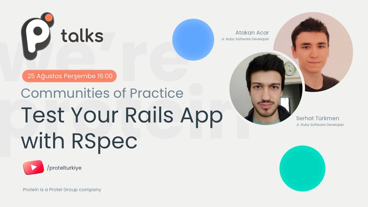 pॱtalks #13 -Test Your Rails App with RSpec - Atakan Acar x Serhat ...