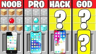 Minecraft Battle: IPHONE EVOLUTION CRAFTING CHALLENGE - NOOB vs PRO vs HACKER vs GOD ~ Animation screenshot 2