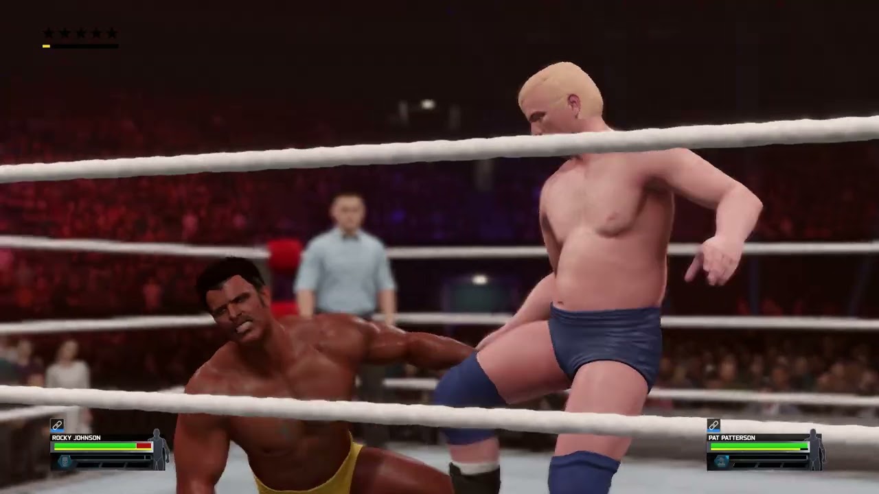 WWE 2K25 VINTAGE WRESTLING MATCH Rocky Johnson VS Pat Patterson