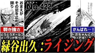 【ヒロアカ最新422話】満を持しての「緑谷出久：ライジング」！めちゃくちゃ泣きました…出久はとうとう最高のヒーローへ