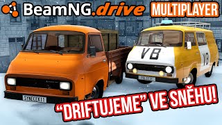 "DRIFTUJEME" VE SNĚHU! | BeamNG.drive Multiplayer #02