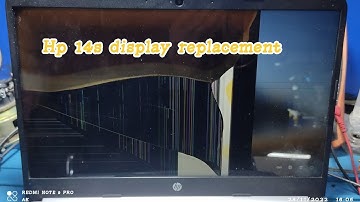 How can i replace a broken screen Hp laptop 14s-fq