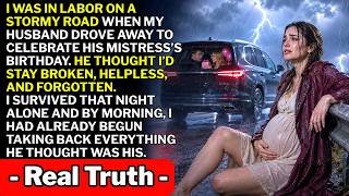 In Labor I Was Abandoned on a Stormy Road for His Mistress s Birt ay Then I Took Control Everything