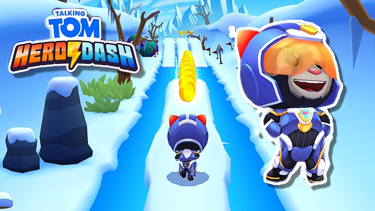 Talking Tom Hero Dash Super Trooper Tom Score and get rewards