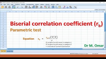 Biserial correlation in SPSS