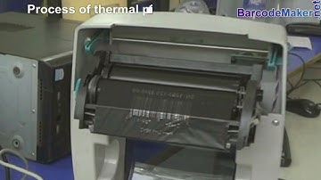 Barcode Maker Software: Process of Thermal Printer to print barcode labels