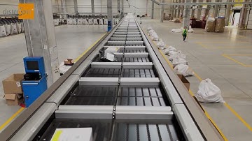 FAN Courier Dual Split Tray Sorter for Post & Parcel sortation