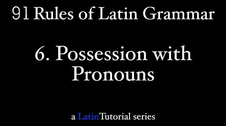 Rule 6: Possession with Pronouns