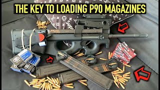 HOW TO LOAD FN HERSTAL P90 /PS90 MAGS LIKE A PRO PART 1