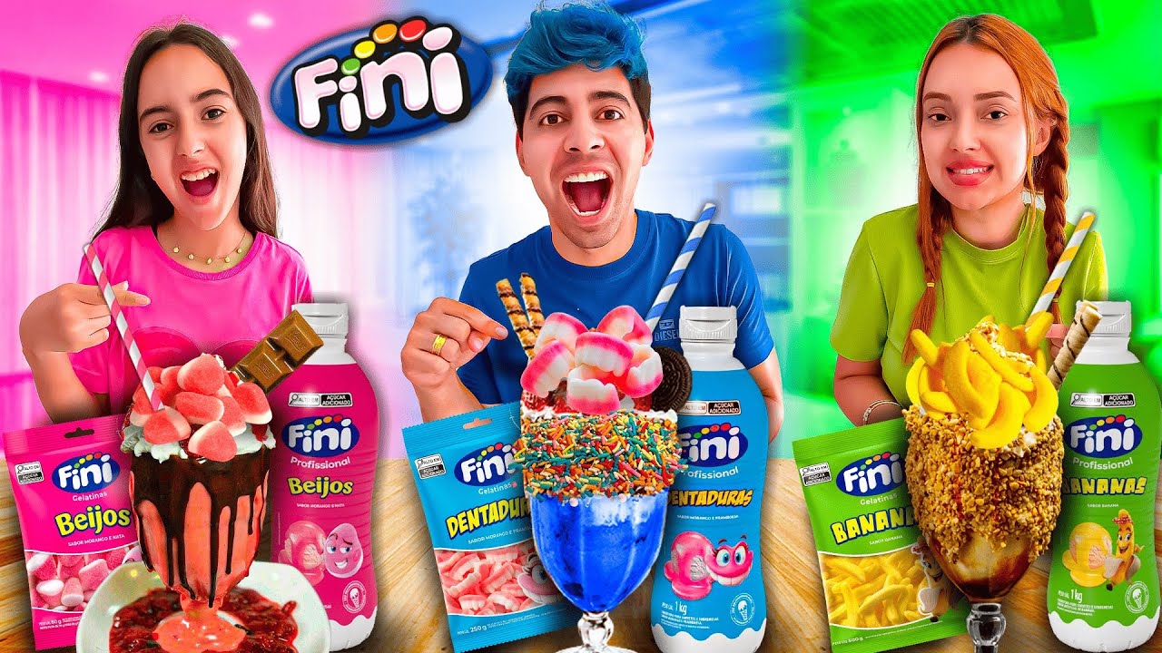 QUEM FIZER O MELHOR SORVETE DE  FINI VENCE!! (Coberturas Fini)