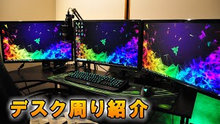 大学生が貯金して集めたPCデスク周り紹介