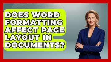 Does Word Formatting Affect Page Layout in Documents? | Docs and Sheets Pro News