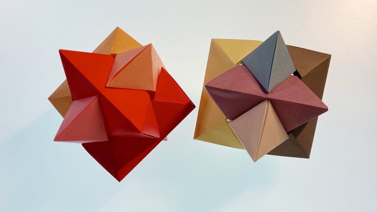Puzzle Origami] I Made a Model That Falls Apart Easily - YouTube