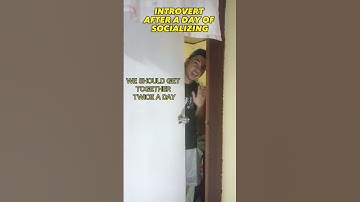 INTROVERT NA EEN DAG SOCIALIZEN