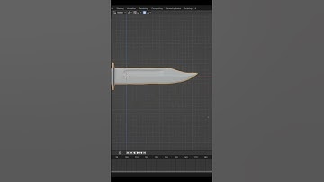 Apocalypse Female Game Ready Character Part 17: Knife #shorts #blender3d #hardsurfacemodeling