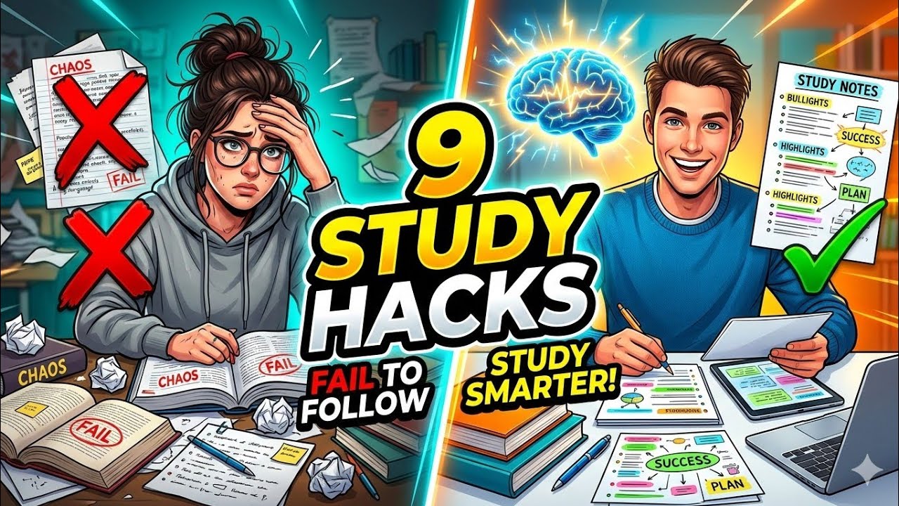 EXAM HACKS 2026: 9 PROVEN Study Tricks That GUARANTEE A+ Grades! - YouTube