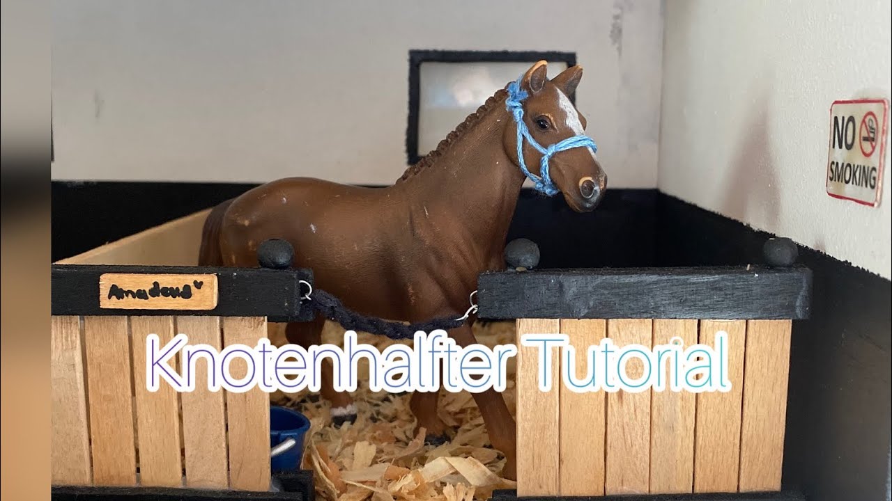 Knotenhalfter für Modellpferde (Tack Tutorial) [ModelismStudios]