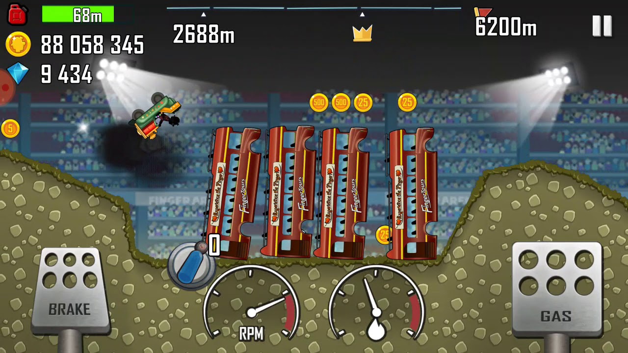 Hill Climbing Racing1:Kiddle Express on Arena 4163m