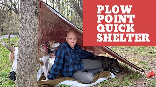 Quickest Plow Point Emergency Shelter by Climbing Bushcrafter 488 views 3 years ago 3 minutes, 39 seconds
