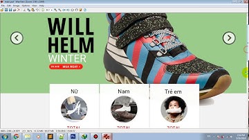 Bài 3: Hướng dẫn cắt giao diện website bán giày - Phần 1