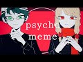 【gnki】p/s/y/c/h/o/ m/e/m/e 【手描きMAD】⚠️点滅、流血