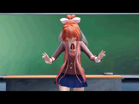 [MMD/DDLC]- Knew You - Monika & Sayori